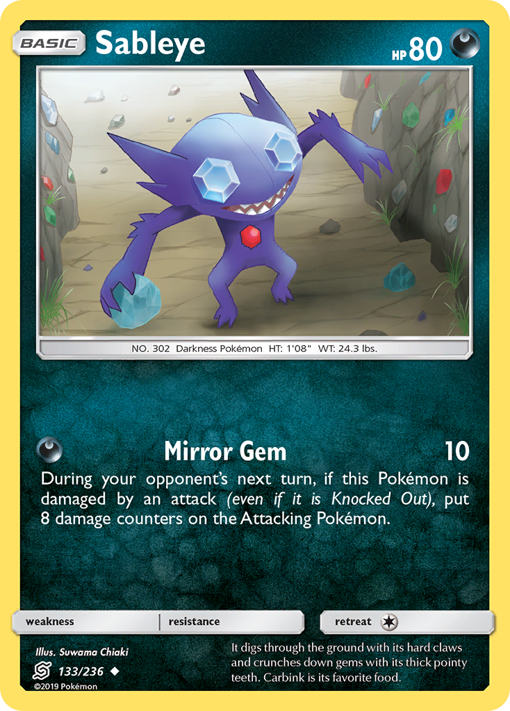 Sableye (133/236) [Sun & Moon: Unified Minds] Reverse Holofoil