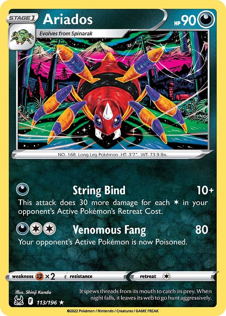 Ariados (113/196) [Sword & Shield: Lost Origin] Reverse Holofoil
