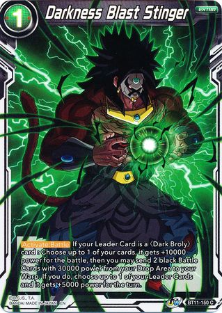 Darkness Blast Stinger (BT11-150) [Vermilion Bloodline 2nd Edition] Parallel Foil