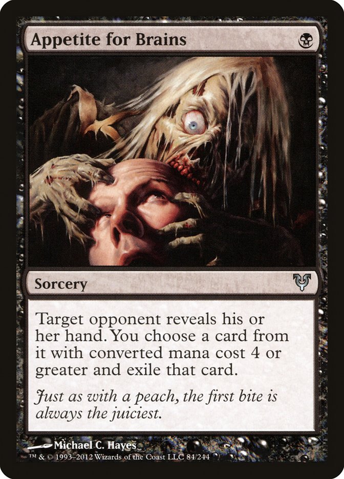 Appetite for Brains [Avacyn Restored] Foil