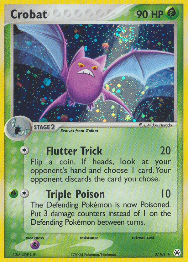 Crobat (3/101) [EX: Hidden Legends] Reverse Holofoil