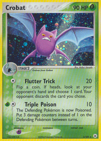 Crobat (3/101) [EX: Hidden Legends] Reverse Holofoil