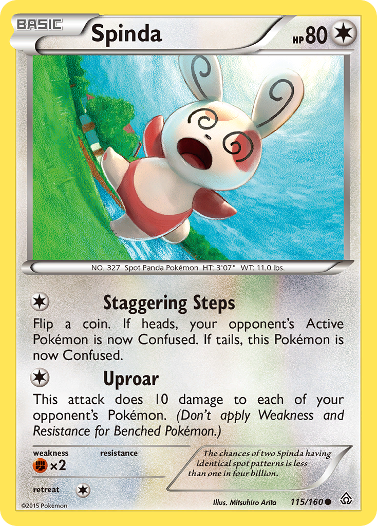Spinda (115/160) [XY: Primal Clash] Reverse Holofoil