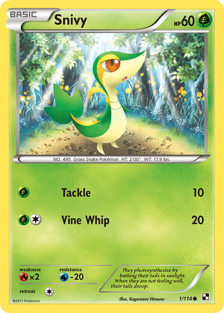 Snivy (1/114) [Black & White: Base Set] Reverse Holofoil