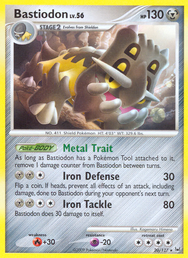 Bastiodon (20/127) [Platinum: Base Set] Reverse Holofoil