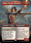 Kellan, the Fae-Blooded // Birthright Boon (Borderless Alternate Art) [Wilds of Eldraine] Foil