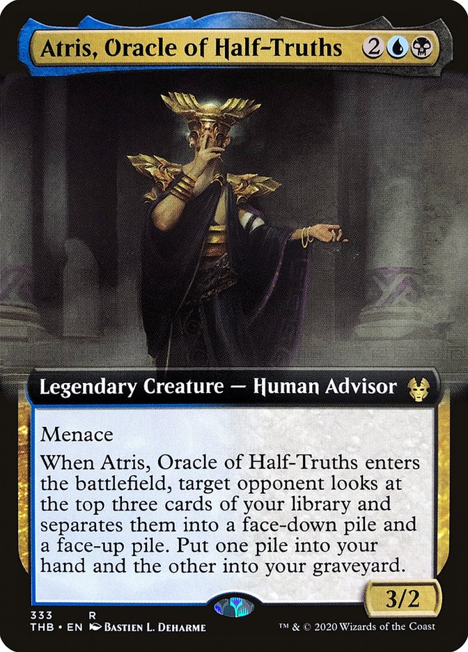 Atris, Oracle of Half-Truths (Extended Art) [Theros Beyond Death] Foil