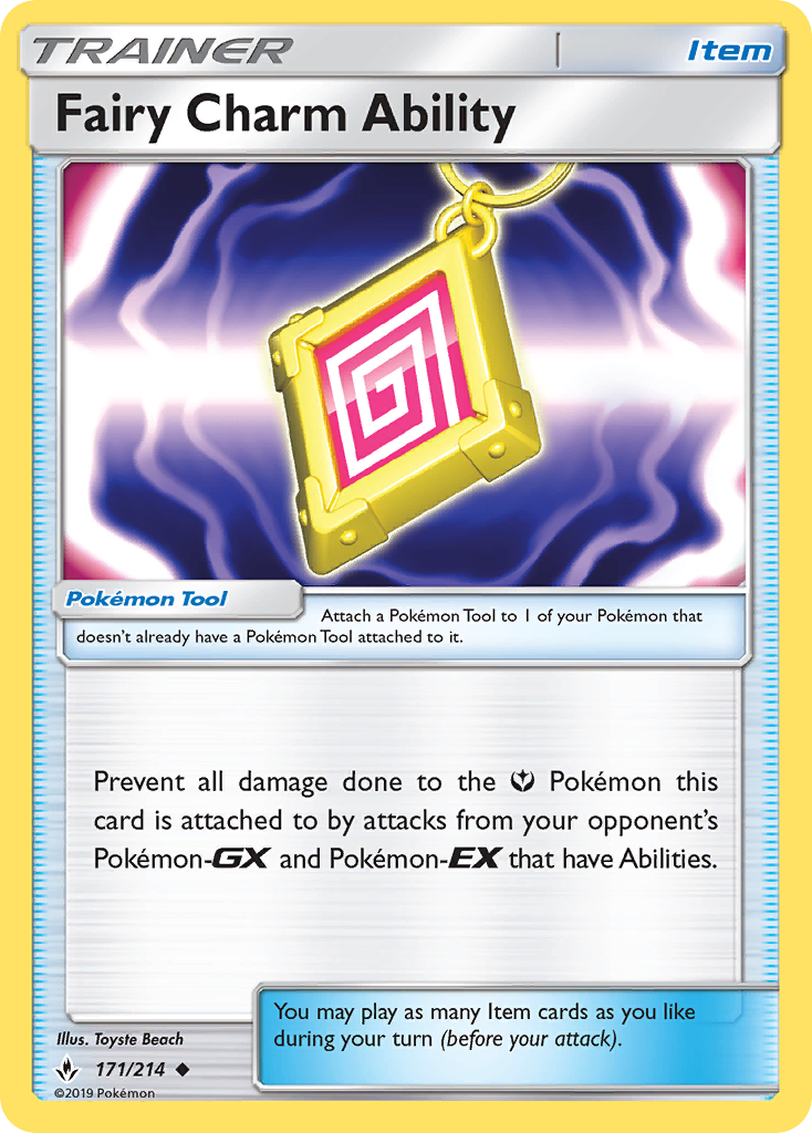 Fairy Charm Ability (171/214) [Sun & Moon: Unbroken Bonds] Reverse Holofoil