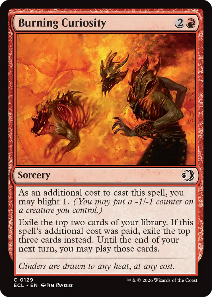 Burning Curiosity [Lorwyn Eclipsed] Foil