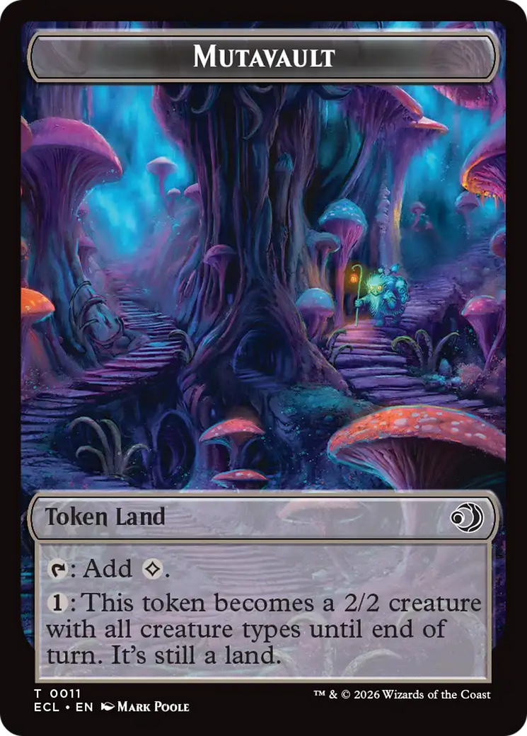 Elk // Mutavault Double-Sided Token [Lorwyn Eclipsed Tokens] Foil