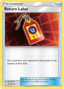 Return Label (153/181) [Sun & Moon: Team Up] Reverse Holofoil