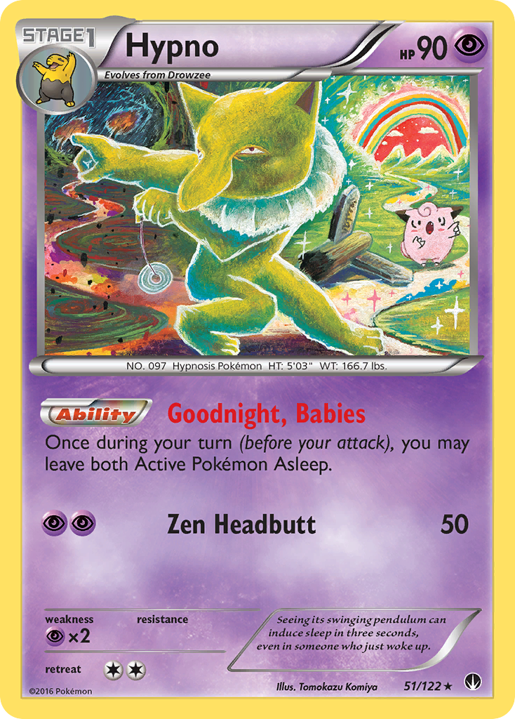 Hypno (51/122) [XY: BREAKpoint] Reverse Holofoil