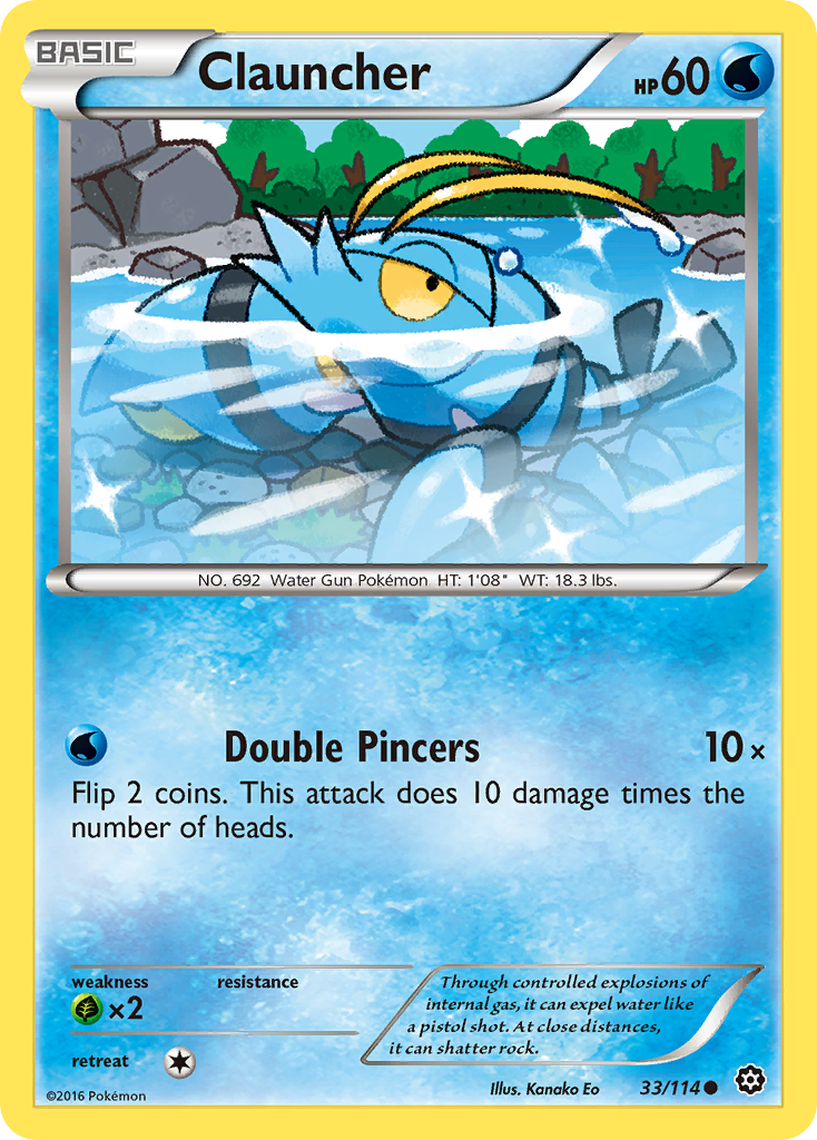Clauncher (33/114) [XY: Steam Siege] Reverse Holofoil