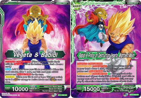 Vegeta & Babidi // Babidi & Prince of Destruction Vegeta, Mightiest Majin (BT11-062) [Vermilion Bloodline] Parallel Foil