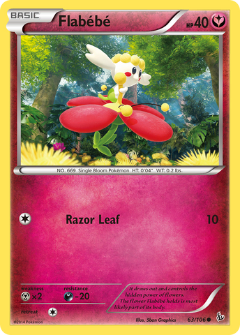 Flabebe (63/106) [XY: Flashfire] Reverse Holofoil