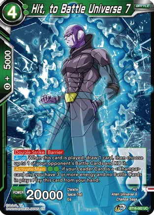 Hit, to Battle Universe 7 (BT16-062) [Realm of the Gods] Parallel Foil