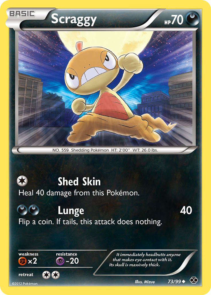 Scraggy (73/99) [Black & White: Next Destinies] Reverse Holofoil
