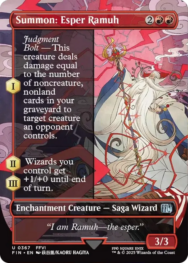 Summon: Esper Ramuh (Borderless) [FINAL FANTASY] Foil