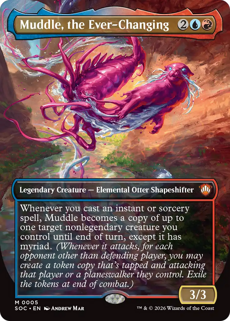 Muddle, the Ever-Changing (Borderless) [Secrets of Strixhaven Commander] Foil