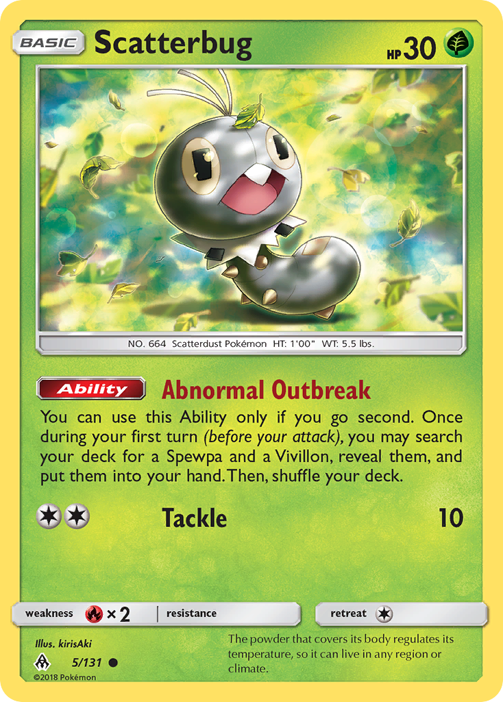 Scatterbug (5/131) [Sun & Moon: Forbidden Light] Reverse Holofoil