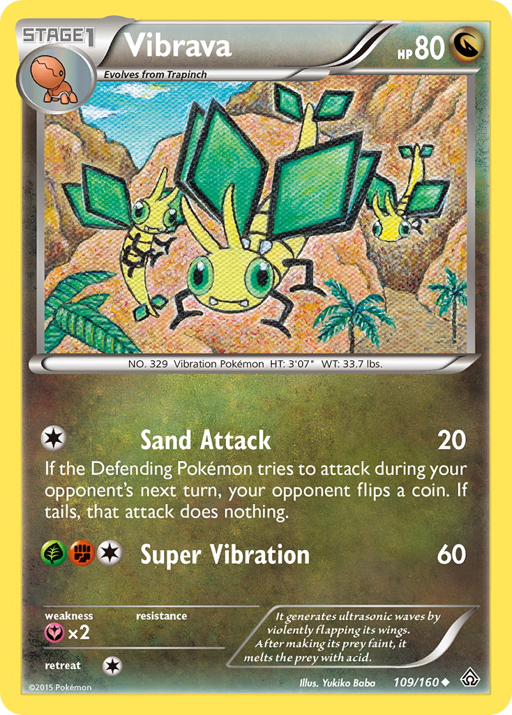 Vibrava (109/160) [XY: Primal Clash] Reverse Holofoil