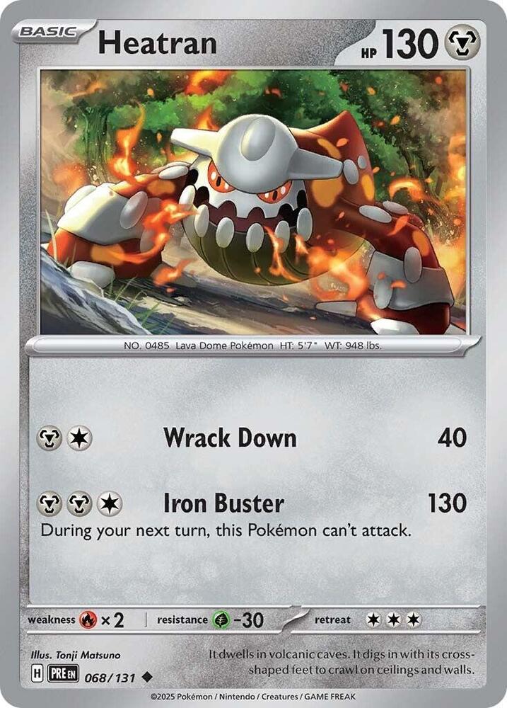 Heatran (068/131) [Scarlet & Violet: Prismatic Evolutions] Reverse Holofoil