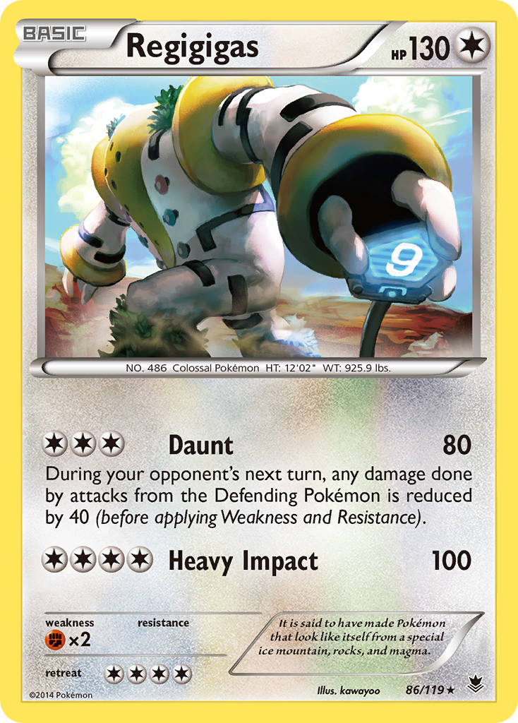 Regigigas (86/119) [XY: Phantom Forces] Reverse Holofoil