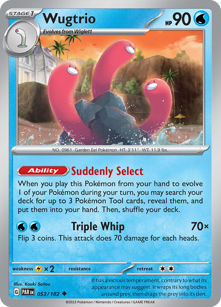 Wugtrio (053/182) [Scarlet & Violet: Paradox Rift] Reverse Holofoil