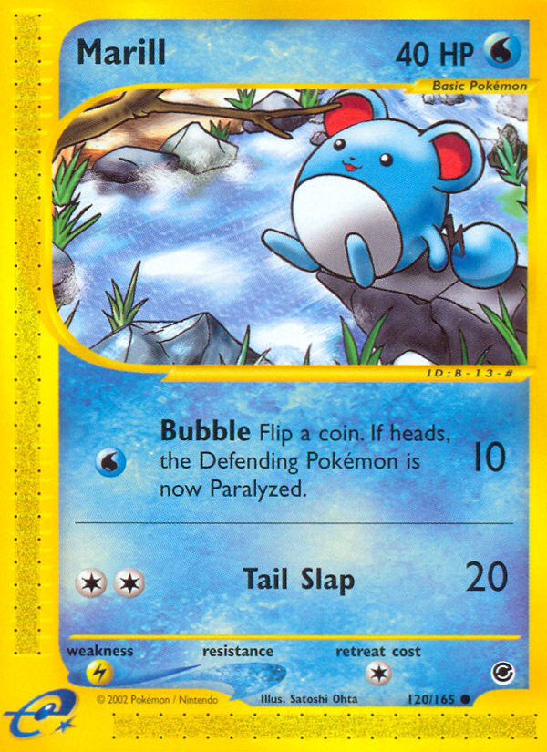 Marill (120/165) [Expedition: Base Set] Reverse Holofoil