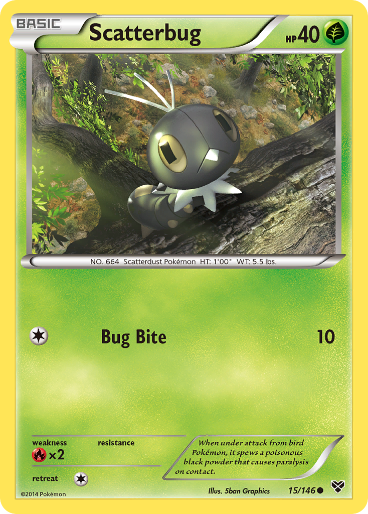Scatterbug (15/146) [XY: Base Set] Reverse Holofoil
