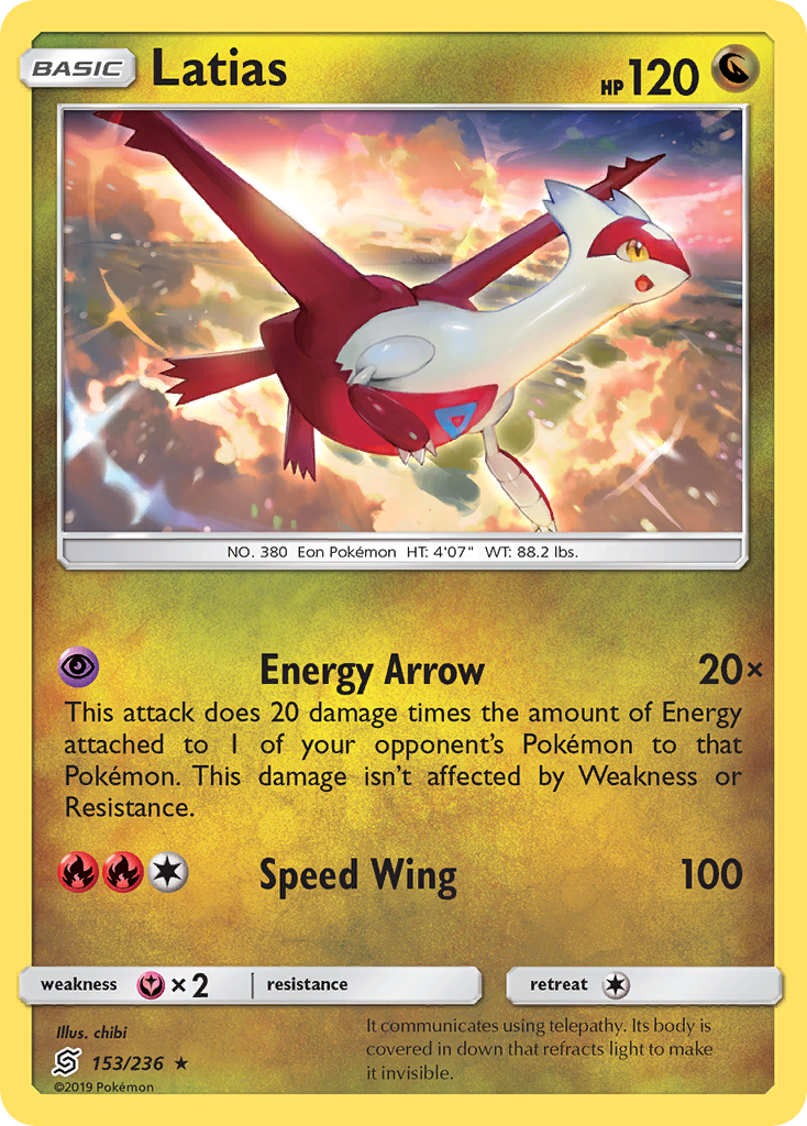 Latias (153/236) [Sun & Moon: Unified Minds] Reverse Holofoil