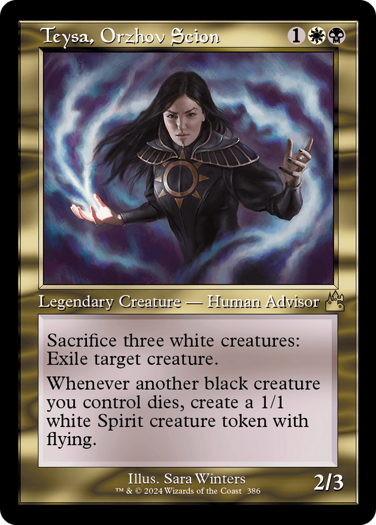 Teysa, Orzhov Scion (Retro Frame) [Ravnica Remastered] Foil