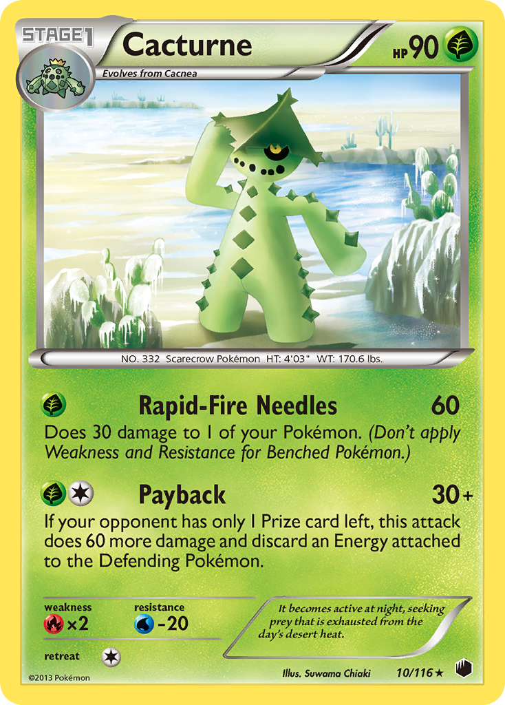Cacturne (10/116) [Black & White: Plasma Freeze] Reverse Holofoil
