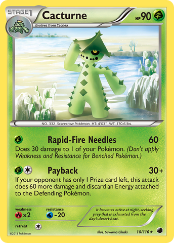 Cacturne (10/116) [Black & White: Plasma Freeze] Reverse Holofoil