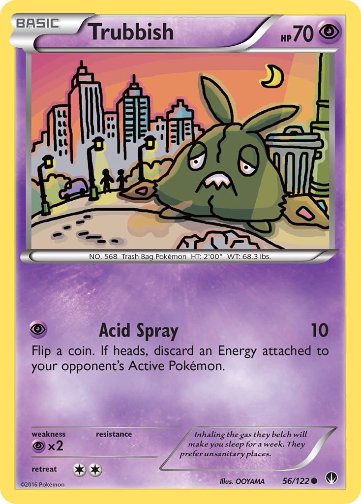Trubbish (56/122) [XY: BREAKpoint] Reverse Holofoil