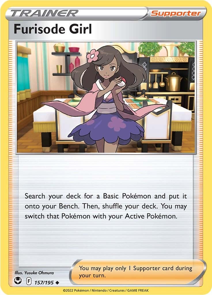 Furisode Girl (157/195) [Sword & Shield: Silver Tempest] Reverse Holofoil