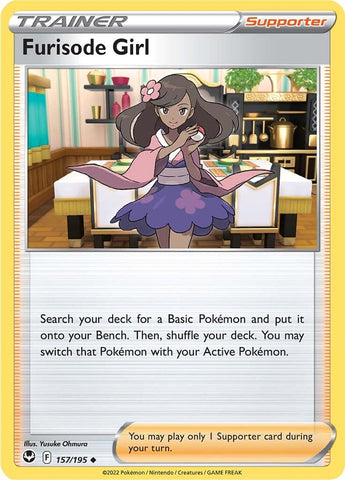 Furisode Girl (157/195) [Sword & Shield: Silver Tempest] Reverse Holofoil