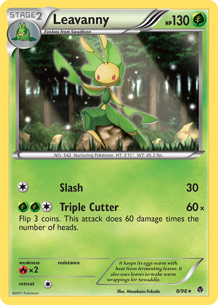 Leavanny (8/98) [Black & White: Emerging Powers] Reverse Holofoil