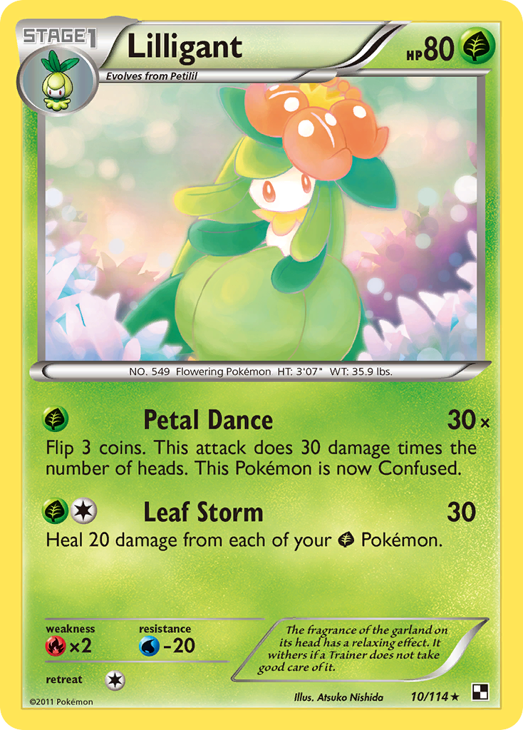 Lilligant (10/114) [Black & White: Base Set] Reverse Holofoil