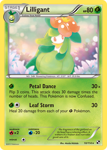 Lilligant (10/114) [Black & White: Base Set] Reverse Holofoil