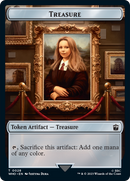 Warrior // Treasure (0028) Double-Sided Token [Doctor Who Tokens] Foil