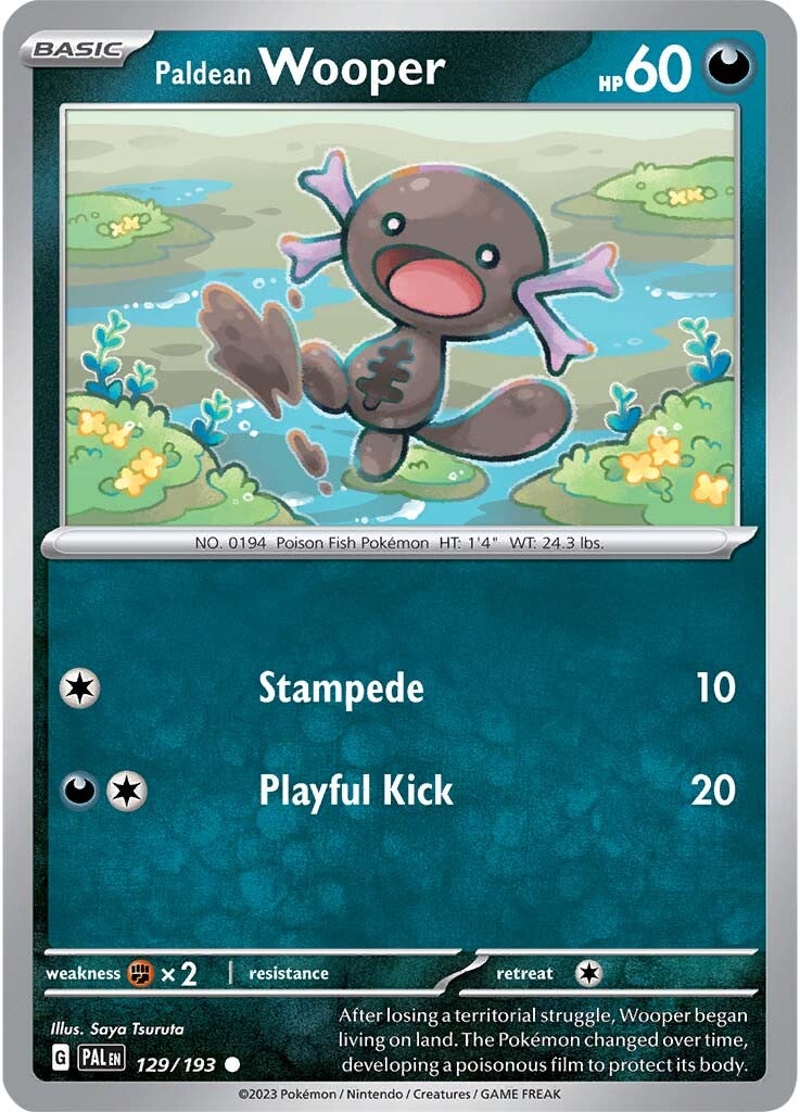 Paldean Wooper (129/193) [Scarlet & Violet: Paldea Evolved] Reverse Holofoil