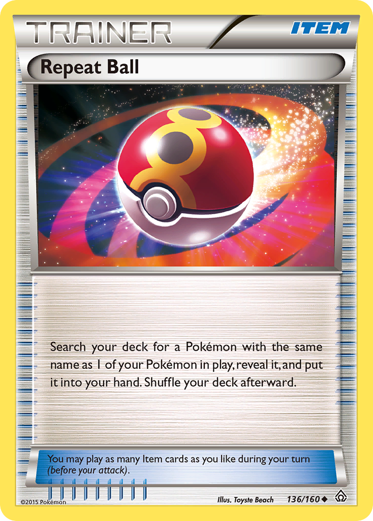 Repeat Ball (136/160) [XY: Primal Clash] Reverse Holofoil