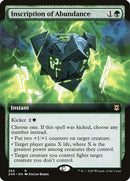 Inscription of Abundance (Extended Art) [Zendikar Rising] Foil