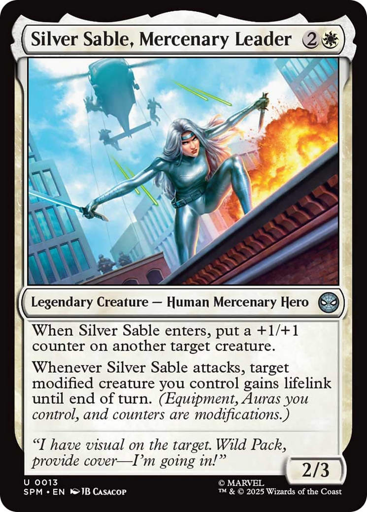 Silver Sable, Mercenary Leader [Marvel's Spider-Man] Foil