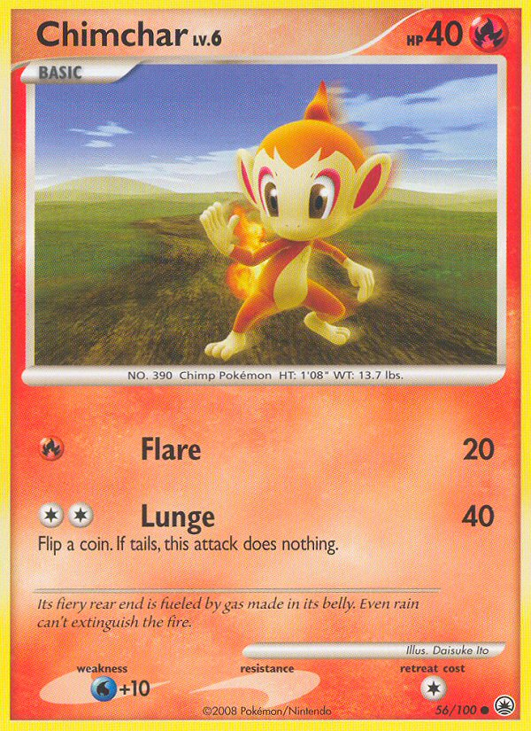 Chimchar (56/100) [Diamond & Pearl: Majestic Dawn] Reverse Holofoil