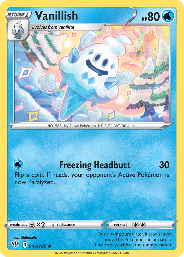 Vanillish (046/189) [Sword & Shield: Darkness Ablaze] Reverse Holofoil