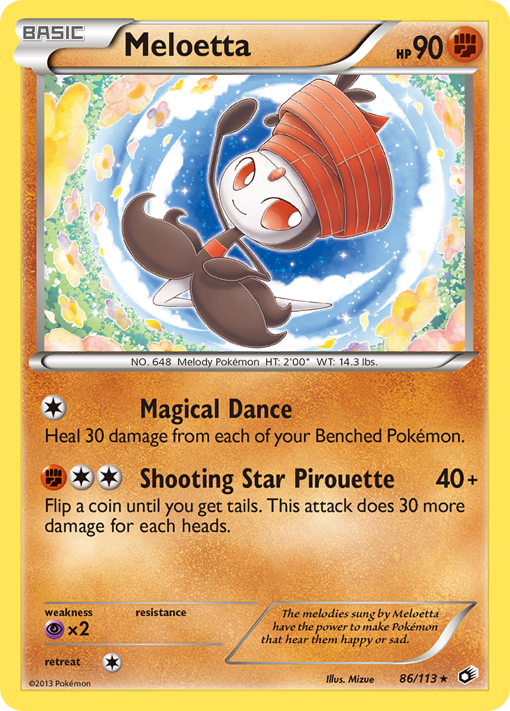 Meloetta (86/113) [Black & White: Legendary Treasures] Reverse Holofoil