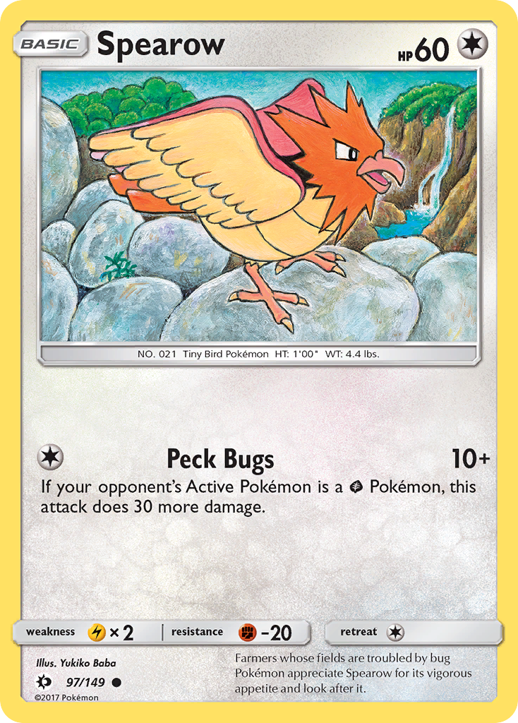 Spearow (97/149) [Sun & Moon: Base Set] Reverse Holofoil