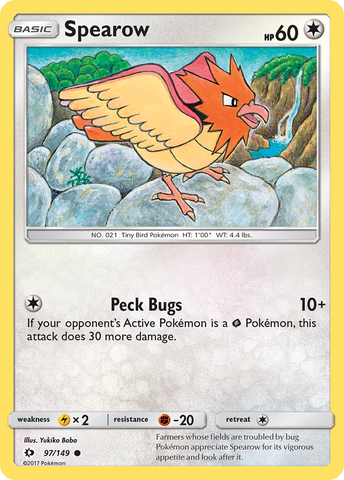 Spearow (97/149) [Sun & Moon: Base Set] Reverse Holofoil
